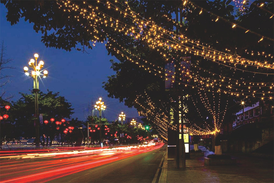 抚州市纵五路道路亮化工程